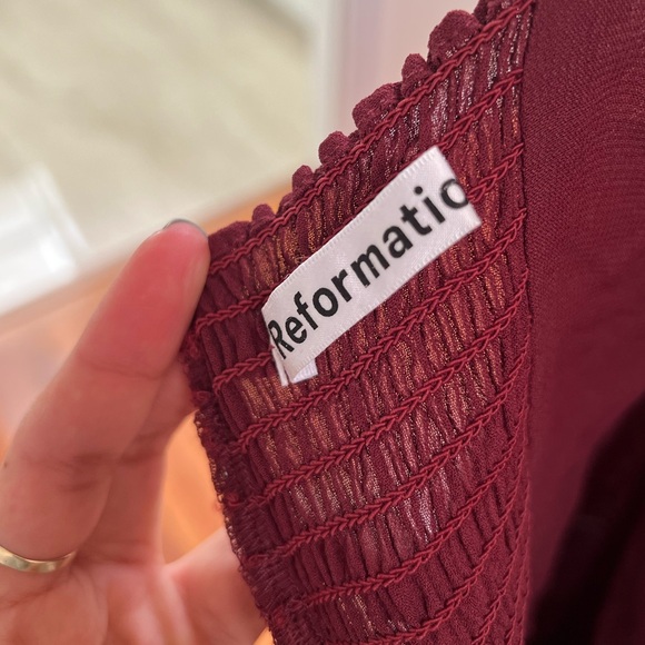 Reformation Alfred Red Jumpsuit 2P - Picture 9 of 12